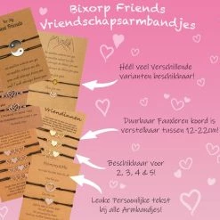 Gloednieuw 🌟 Bixorp Friends Vriendschapsarmbandjes Voor 3 Met Zilverkleurige Hartjes - BFF Armband Meisjes - Best Friends Armband Vriendschap Cadeau Voor Drie ✔️ -Sieraden-horloges Winkel 550x486 3