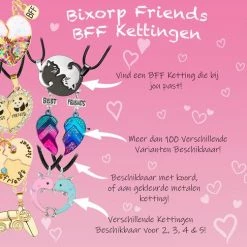 Gloednieuw 😀 Bixorp Friends BFF Ketting Voor 3 Met Goudkleurige Hartjes - Best Friends - Vriendschapsketting Meisjes - Beste Vrienden Ketting Vriendschap Cadeau Voor Twee 😍 -Sieraden-horloges Winkel 550x486 8