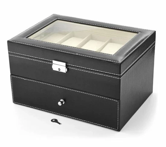 Beste recensies van π€© A&K Horlogedoos | Luxe Leren Horloge Box | Geschikt Voor Horloges En Sieraden | 20 Compartimenten Met 20 Kussentjes | Zwart Leer V2.0 π₯ 5 Beste recensies van π€© A&K Horlogedoos | Luxe Leren Horloge Box | Geschikt Voor Horloges En Sieraden | 20 Compartimenten Met 20 Kussentjes | Zwart Leer V2.0 π₯ - Afbeelding 3