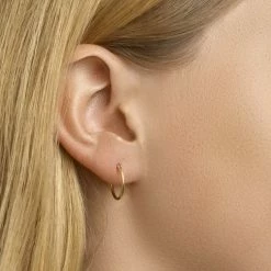 Top 10 🤩 Marie-Celeste Ronde Buis Dames Oorringen 15 Mm - Goud ⭐ -Sieraden-horloges Winkel 550x502 21