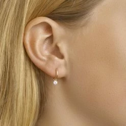 Uitgang 💯 Marie-Celeste Zirkonia Hangers Dames Oorringen 11 Mm - Goud 😉 -Sieraden-horloges Winkel 550x502 8