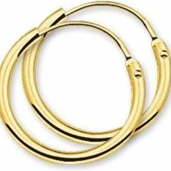 Top 10 🤩 Marie-Celeste Ronde Buis Dames Oorringen 15 Mm - Goud ⭐ -Sieraden-horloges Winkel 550x513 2