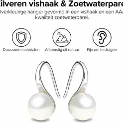 Aanbiedingen 🔔 Victorious Dames Oorbellen – Zoetwater Parel – Zilver – 17mm 🔔 -Sieraden-horloges Winkel 550x513