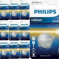 Flash-uitverkoop 🔥 10 Stuks - Philips CR2450 3v Lithium Knoopcelbatterij 🧨