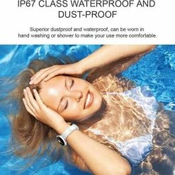 Beste Pirce 🤩 Tijdspeeltgeenrol Smartwatch EJ9 Wit Heren/Dames- Android/iOS- Stappenteller - Hartslagmeter -Bloeddrukmeter - Activity Tracker - Bluetooth - Waterdicht-Fitness 🔥 -Sieraden-horloges Winkel 550x524 5