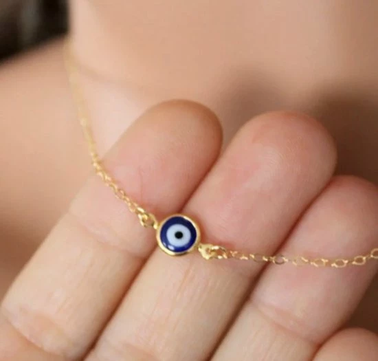 Uitgang π Merkloos Kettinkje ‘Het Boze Oog’ Goudkleurig π 5 Uitgang π Merkloos Kettinkje ‘Het Boze Oog’ Goudkleurig π - Afbeelding 3