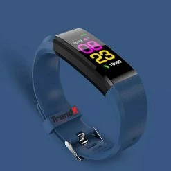 Gloednieuw ⭐ TrendX Smart Sport Horloge 115 Plus - ⌚ Watch - Hardloop Armband - Stappenteller - Hartslagmeter - Bloeddrukmeter - Activity Tracker - Bluetooth - Waterdicht - Gezond - Fitness - Blauw 🧨