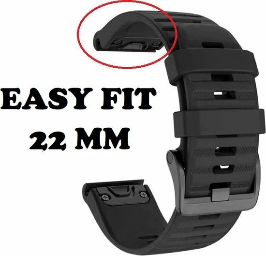 Beste deal π Firsttee - Siliconen Horlogeband - EASY FIT - Voor GARMIN - ZWART - 22 MM - Horlogebandjes - Quick Release - Easy Click - Garmin - S60 - S62 - Fenix 5 - Forerunner 935 - Fenix 6 (Pro) - Horloge Bandje - Golfkleding - Golf Accessoires - Cadeau π 3 Beste deal π Firsttee - Siliconen Horlogeband - EASY FIT - Voor GARMIN - ZWART - 22 MM - Horlogebandjes - Quick Release - Easy Click - Garmin - S60 - S62 - Fenix 5 - Forerunner 935 - Fenix 6 (Pro) - Horloge Bandje - Golfkleding - Golf Accessoires - Cadeau π