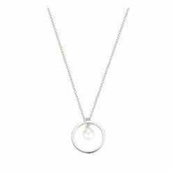 Beste Pirce 🔔 Liefs Jade Ketting Dames | Zilveren Ketting Dames | 925 Zilver | Parel Ketting Dames | Ketting Dames Met Rondje | Ketting Dames Met Hanger | Cadeau Voor Vrouw | Schoencadeautje Sinterklaas | Black Friday 2022 | Kerst | Kerstcadeau Voor Vrouwen 🥰