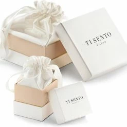 Promo 🛒 TI SENTO - Milano TI SENTO Milano Oorbellen 7557ZI - Gerhodineerd Sterling Zilver 🎁 -Sieraden-horloges Winkel 550x534 3