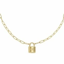 Beste Pirce 🥰 Ketting Little Lock - Yehwang - Schakelketting - One Size - Goud 🛒