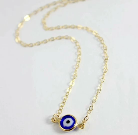 Uitgang π Merkloos Kettinkje ‘Het Boze Oog’ Goudkleurig π 4 Uitgang π Merkloos Kettinkje ‘Het Boze Oog’ Goudkleurig π - Afbeelding 2