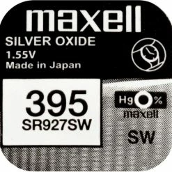 Gloednieuw 🧨 MAXELL 395 / SR927SW Zilveroxide Knoopcel Horlogebatterij 2 (twee) Stuks 🔔