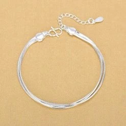 Beste deal 🎁 Merkloos Armbandje "Classy" Zilver Verstelbaar Voor Dames 😀