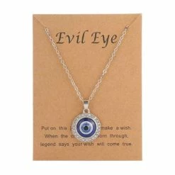 Flash-uitverkoop ⭐ Akyol Evileye – Evil – Eye – Blauwe Evileye – Ketting – Ketting Blauwe Oog - Geluks Ketting - Unisex – Bescherming – Diepe Blauw -boze Oog Ketting -turkse Oog -nazar Boncuk -sinterklaas Cadeau Ketting - Cadeau Voor Vriendin - Best Friends Armband - Nazar 🔔