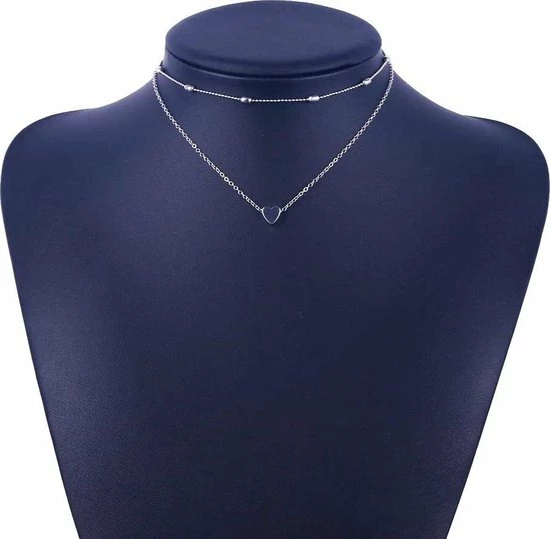 Beste recensies van 😉 Fako Bijoux® - Ketting - Dubbele Choker Layer - Hartje - Zilverkleurig - Sinterklaas & Kerst 🥰 4 Beste recensies van 😉 Fako Bijoux® - Ketting - Dubbele Choker Layer - Hartje - Zilverkleurig - Sinterklaas & Kerst 🥰 - Afbeelding 2