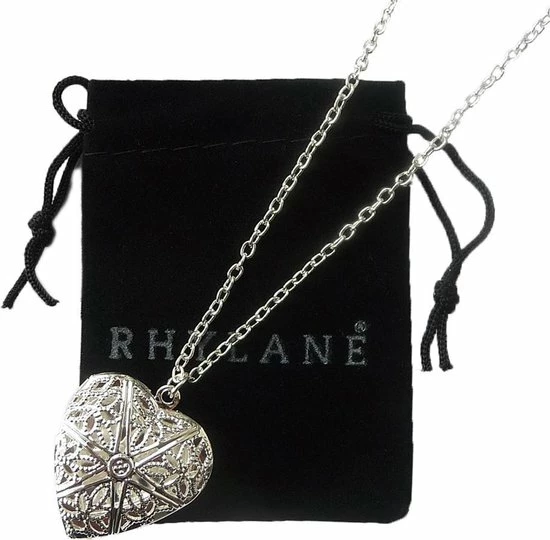 Beste deal 𧨠Ketting 48 Cm + 4 Cm Verstelbaar Met Hart Medaillon Hanger – Zilverkleurig – Rhylane π 3 Beste deal 𧨠Ketting 48 Cm + 4 Cm Verstelbaar Met Hart Medaillon Hanger – Zilverkleurig – Rhylane π