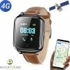 Begroting 👏 WatchToCare WTC 45S - Smartwatch - GPS Horloge - Alarmknop Ouderen - Senioren Alarm - Ouderenzorg - Valdetectie - Alzheimer - Dementie Patiënten - Alarmknop - Videobellen - Noodknop - KPN Sim Met €10 Tegoed, Geen Abonnement - Horlogeband Bruin Leer ⌛