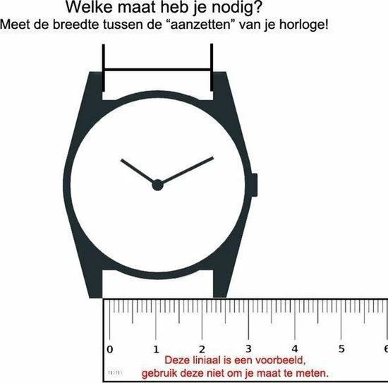 Korting π₯ NATOS.com Kalfslederen Horlogebandje Zwart 22mm β 4 Korting π₯ NATOS.com Kalfslederen Horlogebandje Zwart 22mm β - Afbeelding 2