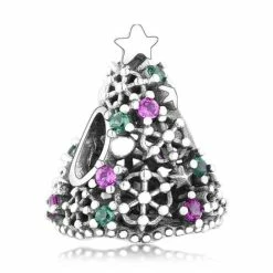 Aanbiedingen ๐ Tracelet - Zilveren Bedels - Bedel Kerstboom | Kerstmis Bedel | 925 Sterling Zilver - Pandora Compatible - Met 925 Zilver Certificaat - Sinterklaas En Kerst Cadeau ๐คฉ
