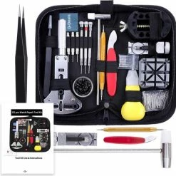 Beste recensies van 😉 Q-deals Professionele 151 Delige Horloge Reparatie Set - Ø Tot 55mm - Gereedschapsset - Toolkit Van RVS Incl. 108 Pinnen - Schroevendraaierset - Horlogebandje - Horloges Voor Mannen - Dames - Verjaardag Cadeau - Horloge Gereedschap - Horlogeband Inkorten 😀
