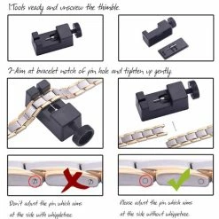 Coupon 🌟 Merkloos Horloge Schakel Pin Toolkit - Zwart 👏 -Sieraden-horloges Winkel 550x546 6