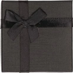 Uitgang 🌟 Merkloos Zwart Sieradendoosje Met Strik 9 Cm - Cadeaudoosjes/sieradendoosjes 💯