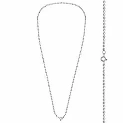 Aanbiedingen ๐ฏ WeLoveSilver Zilveren Ketting Vrouw | Zilveren Ketting Met Bolletjes ๐