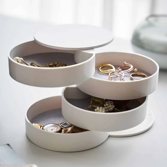 Beste deal 🎁 Yamazaki Sieradendoos Draaibaar Wit - Wit - Decoratief ⭐ 24 Beste deal 🎁 Yamazaki Sieradendoos Draaibaar Wit - Wit - Decoratief ⭐ - Afbeelding 22