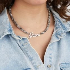 Uitgang 🔔 GUESS Dames Ketting Staal - Zilverkleurig 💯 -Sieraden-horloges Winkel 550x550 1085