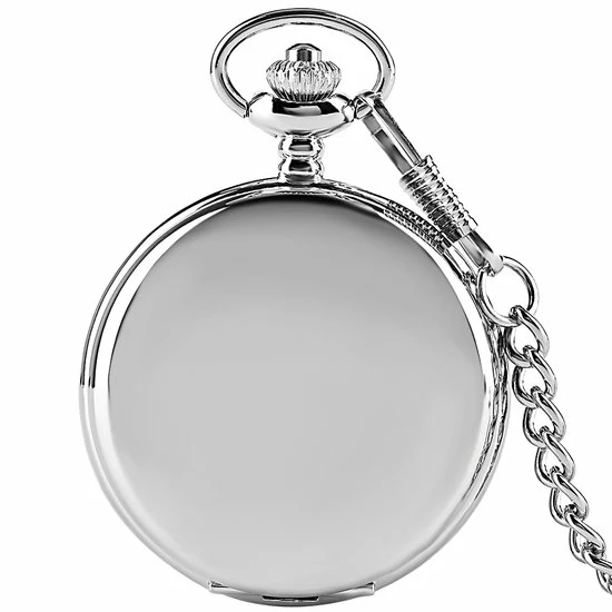 Uitgang ๐ GWS Zakhorloge Quartz Zilver – Pocket โ Watch Met Ketting - Quartz Zakhorloge Met Cijfers โค๏ธ 5 Uitgang ๐ GWS Zakhorloge Quartz Zilver – Pocket โ Watch Met Ketting - Quartz Zakhorloge Met Cijfers โค๏ธ - Afbeelding 3