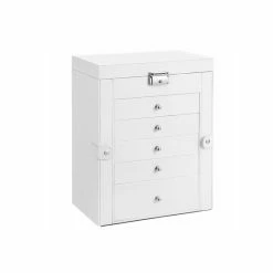 Gloednieuw ๐ Merkloos Signature Home Ely Sieradendoos Met Spiegel En Sluiting , Juwelendoos Grote 6-delige - Met Scharnierende Zijdeuren - Laden - Voor Ringen - Oorbellen - Wit โค๏ธ 12 Gloednieuw ๐ Merkloos Signature Home Ely Sieradendoos Met Spiegel En Sluiting , Juwelendoos Grote 6-delige - Met Scharnierende Zijdeuren - Laden - Voor Ringen - Oorbellen - Wit โค๏ธ -Sieraden-horloges Winkel 550x550 1195