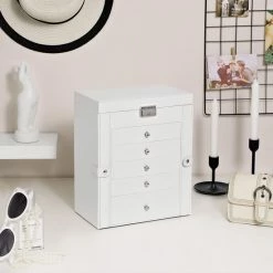 Gloednieuw ๐ Merkloos Signature Home Ely Sieradendoos Met Spiegel En Sluiting , Juwelendoos Grote 6-delige - Met Scharnierende Zijdeuren - Laden - Voor Ringen - Oorbellen - Wit โค๏ธ 14 Gloednieuw ๐ Merkloos Signature Home Ely Sieradendoos Met Spiegel En Sluiting , Juwelendoos Grote 6-delige - Met Scharnierende Zijdeuren - Laden - Voor Ringen - Oorbellen - Wit โค๏ธ -Sieraden-horloges Winkel 550x550 1196