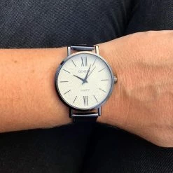 Goedkoopste ❤️ Fashion Favorite Geneva Roman Mesh Horloge - Zwart - Staal - Ø 38 Mm 🔥 -Sieraden-horloges Winkel 550x550 1206