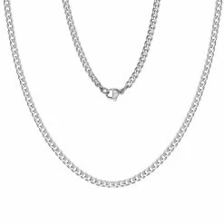 Hete verkoop ⌛ Fako Bijoux® - Schakelketting Staal - RVS - Gourmette - Cuban Link - 3.5mm - 40cm - Zilverkleurig ✔️
