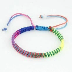 Gloednieuw ๐ Megasieraden Gevlochten Regenboog Kleuren Armband / Enkelband โ