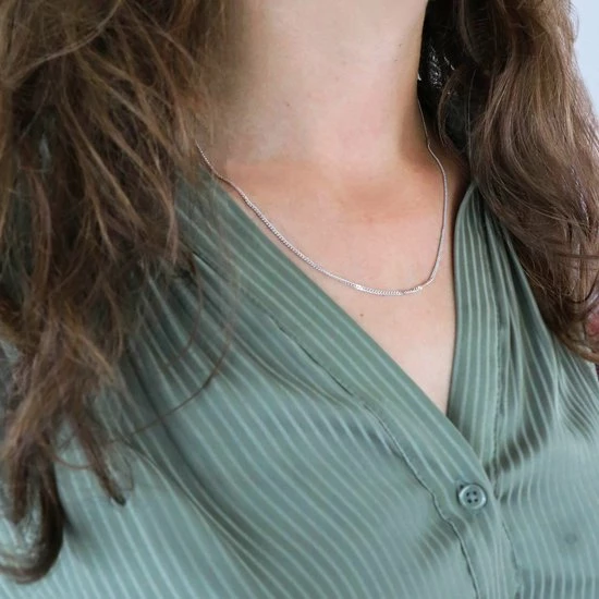 Beste Pirce ๐ Lucardi - Dames Ketting Gourmet Schakel - Echt Zilver - Ketting - Cadeau - 50 Cm - Zilverkleurig ๐ 4 Beste Pirce ๐ Lucardi - Dames Ketting Gourmet Schakel - Echt Zilver - Ketting - Cadeau - 50 Cm - Zilverkleurig ๐ - Afbeelding 2