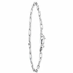 Flash-uitverkoop ๐ฅฐ Lucardi - Dames Armband Closed Forever 3mm - Echt Zilver - Armband - Cadeau - 18 Cm - Zilverkleurig ๐