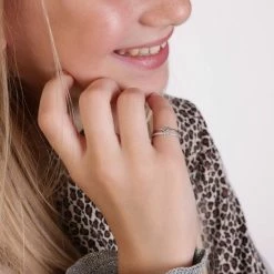 Beste Pirce ✨ Lucardi - Meisjes - Kinder Ring Met Plating - Hart - Zirkonia - Cadeau - Echt Zilver - Zilverkleurig 😍 -Sieraden-horloges Winkel 550x550 130