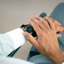 Beste deal ✔️ WITHINGS Move ECG - Hybride Smartwatch - 38 Mm - Zwart/Geel 🎁 -Sieraden-horloges Winkel 550x550 144