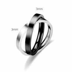 Uitgang 🔥 Ocean Of Motion - Anxiety Ring - Stress Ring - Fidget Ring - Spinner Ring - Dubbele Ring - Zwart/Zilver Kleur - Overprikkeld Brein - Worry Ring - RVS - Ringmaat 60/19.00 Mm - Dames - Heren 🛒 -Sieraden-horloges Winkel 550x550 148