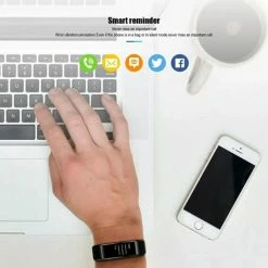 Gloednieuw ⭐ TrendX Smart Sport Horloge 115 Plus - ⌚ Watch - Hardloop Armband - Stappenteller - Hartslagmeter - Bloeddrukmeter - Activity Tracker - Bluetooth - Waterdicht - Gezond - Fitness - Blauw 🧨 -Sieraden-horloges Winkel 550x550 159