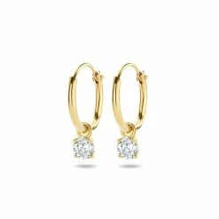 Uitgang 💯 Marie-Celeste Zirkonia Hangers Dames Oorringen 11 Mm - Goud 😉 -Sieraden-horloges Winkel 550x550 176