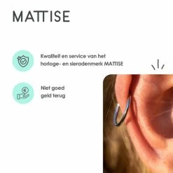 Uitgang 🤩 MATTISE Zilveren Chirurgisch Stalen Ring Piercing — Zilver Kleurige — 12 Mm Diameter & 1,2 Mm Staafdikte — Oorbellen Ringetje Geschikt Voor Helix Tragus Septum Lip Neus Wenkbrauw Piercings ✔️ -Sieraden-horloges Winkel 550x550 192