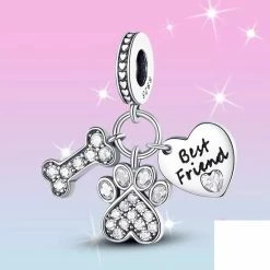 Beste Verkoop 😍 Zilveren Bedel Honden Trio | Bedels Dieren | Sieraad Hond, Bot, Best Friend | Sterling Zilver 925 | Beads Kerst - SinterklaasCadeau | Past Op Je Pandora Armband | Sieraad Cadeau | Romystones 👍