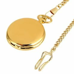 Aanbiedingen 🔔 GWS Zakhorloge Quartz Goud/Zwart – Pocket ⌚ Watch Met Ketting - Quartz Zakhorloge Met Romeinse Cijfers 💯 -Sieraden-horloges Winkel 550x550 28