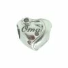 Aanbiedingen ⭐ Hart Oma Bead Zirkonia | Oma Bedel | Zilverana | Geschikt Voor Biagi , Pandora , Trollbeads Armband | 925 Zilver 👍