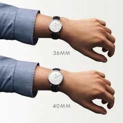 Begroting ❤️ Daniel Wellington Classic Sheffield DW00100020 - Horloge - Leer - Zwart - Ø 40 Mm 😉 -Sieraden-horloges Winkel 550x550 303