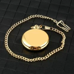 Aanbiedingen 🔔 GWS Zakhorloge Quartz Goud/Zwart – Pocket ⌚ Watch Met Ketting - Quartz Zakhorloge Met Romeinse Cijfers 💯 -Sieraden-horloges Winkel 550x550 32