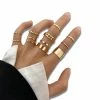 Uitgang ⌛ Joboly Ringen Set Ringset 10 Stuks - Goudkleurig - Dames ⭐